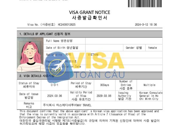 Visa Hàn Quốc 5 năm