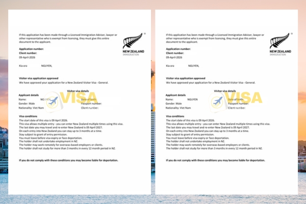 Thủ tục xin visa du lịch New Zealand hiện nay