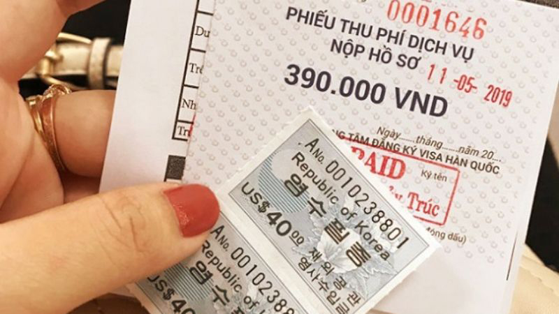 Lệ phí xin visa thương mại Hàn