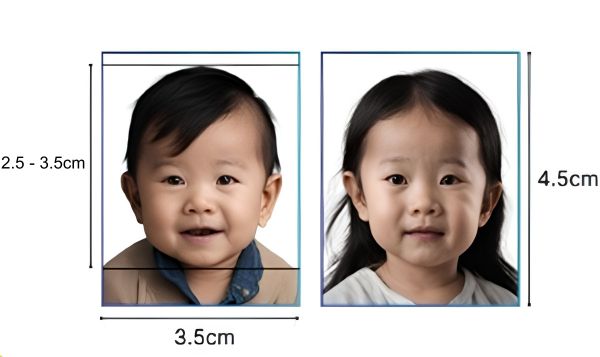 Quy định chụp ảnh thẻ cho trẻ em