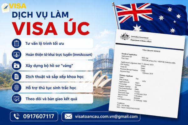 Dịch vụ làm visa Úc tại Visa Toàn Cầu