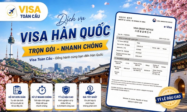 Đơn vị làm visa Hàn Quốc nhanh chóng