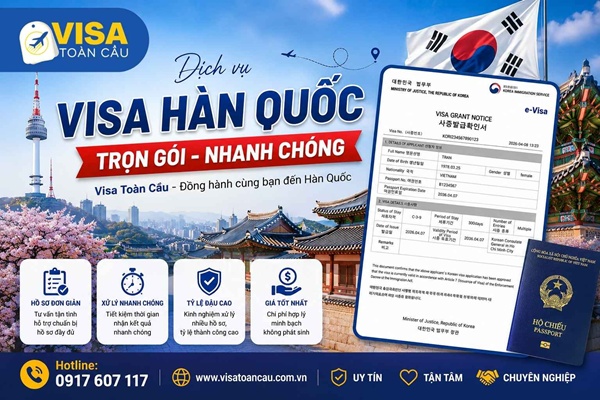 dịch vụ làm visa Hàn Quốc giá rẻ