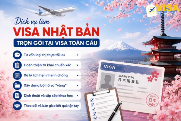 Dịch vụ làm visa Nhật Bản tại Visa Toàn Cầu