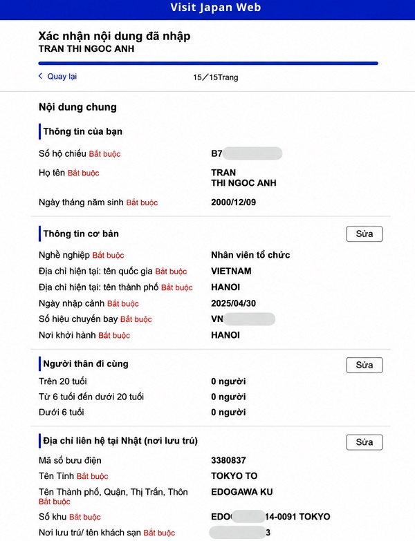  Kiểm tra lại thông tin tờ khai hải quan