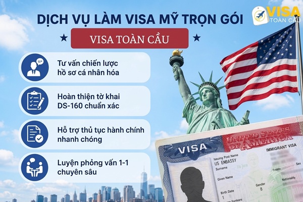 Dịch vụ làm visa Mỹ trọn gói
