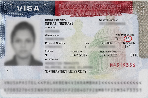 Visa F2 cho người phụ thuộc du học sinh Mỹ