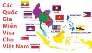 các nước miễn visa cho Việt Nam