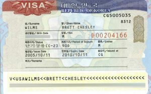 hồ sơ xin visa công tác hàn quốc