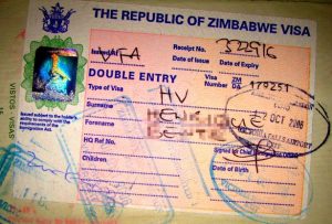 Xin visa Zimbabwe